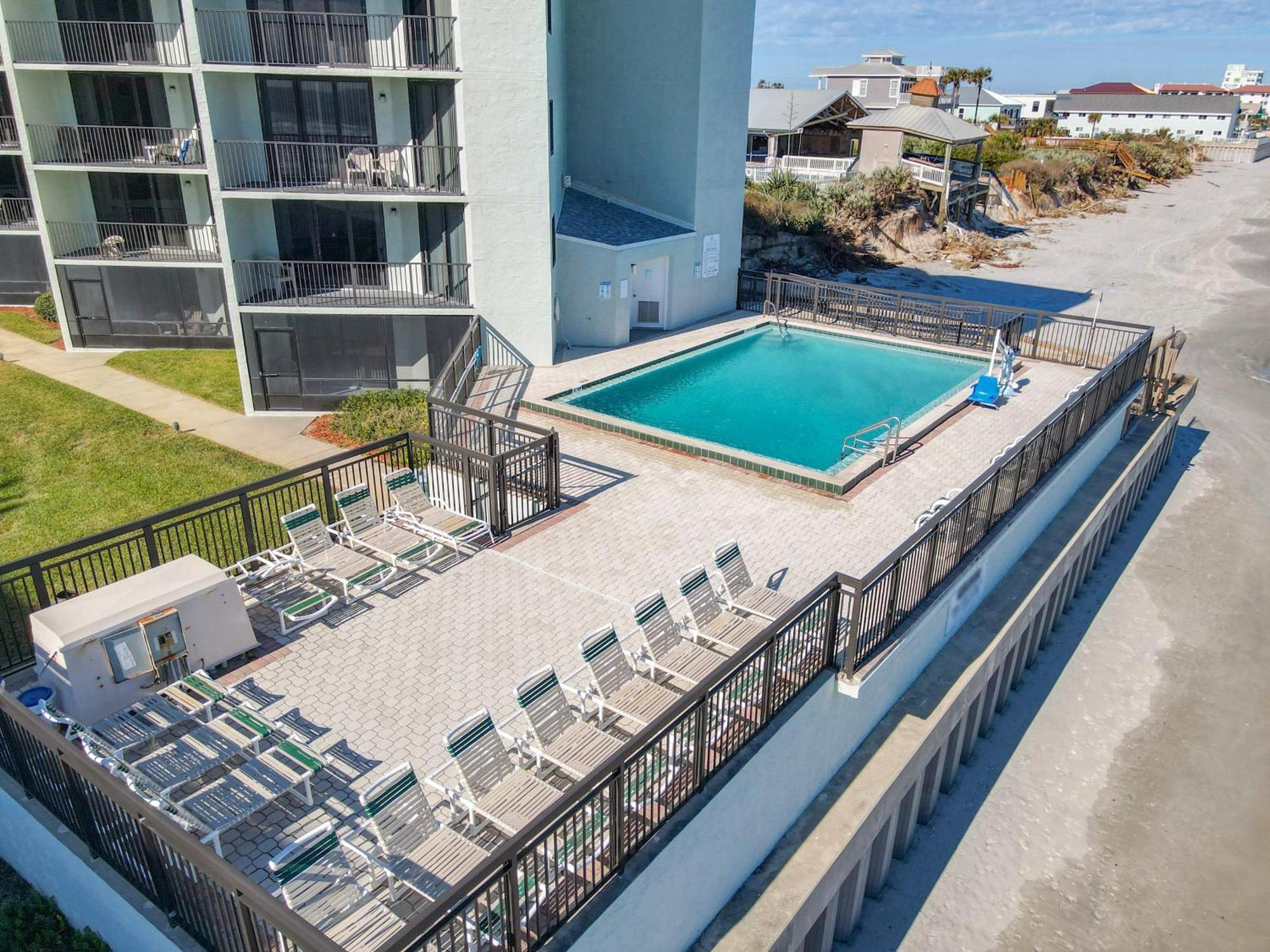 Ocean View With A Beachfront Pool At Ocean Trillium Condo ~ 702 New Smyrna Beach Bagian luar foto